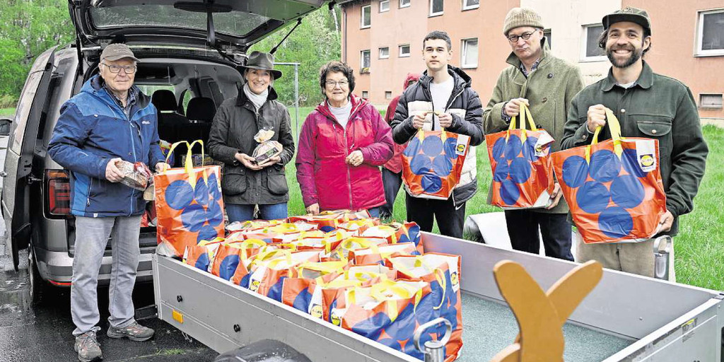 55 Pakete als Osterüberraschung